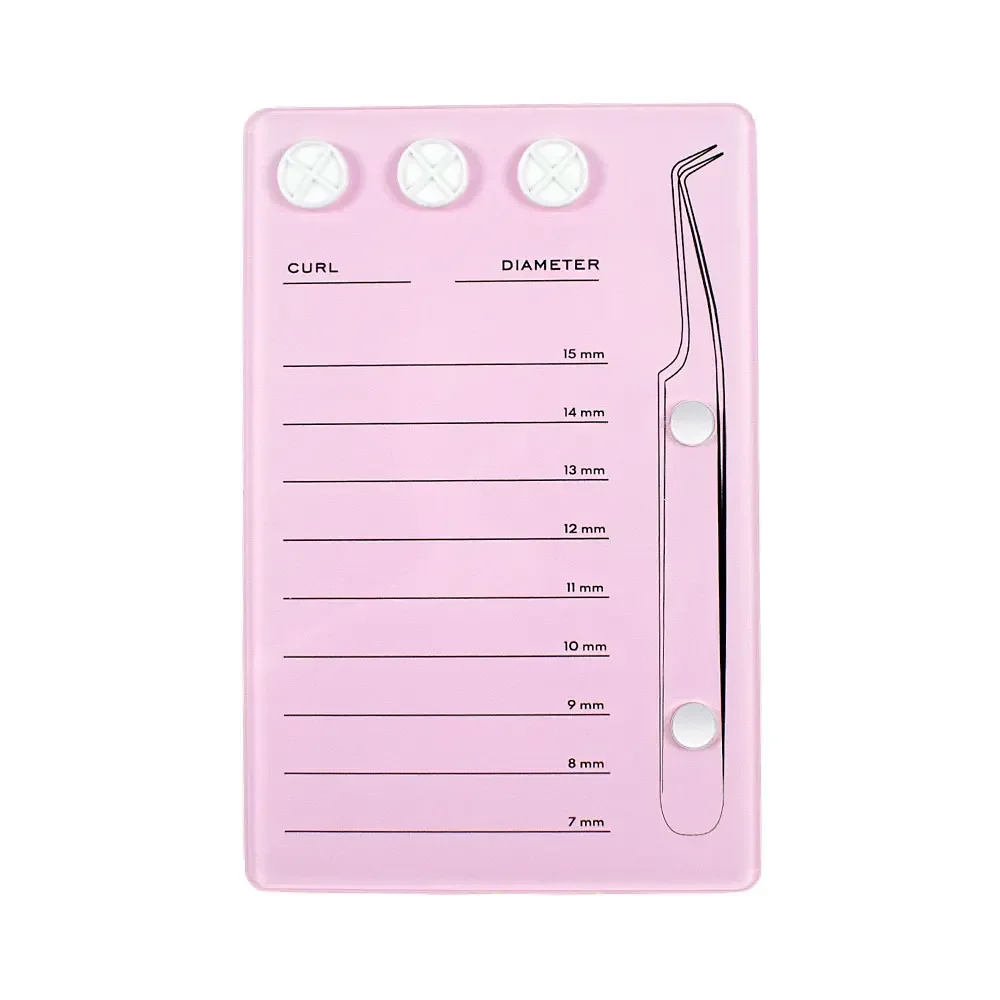 Eyelash Extension Look - Akrilik Kirpik Tahtası, Yapıştırıcı Paleti, Ölçekli