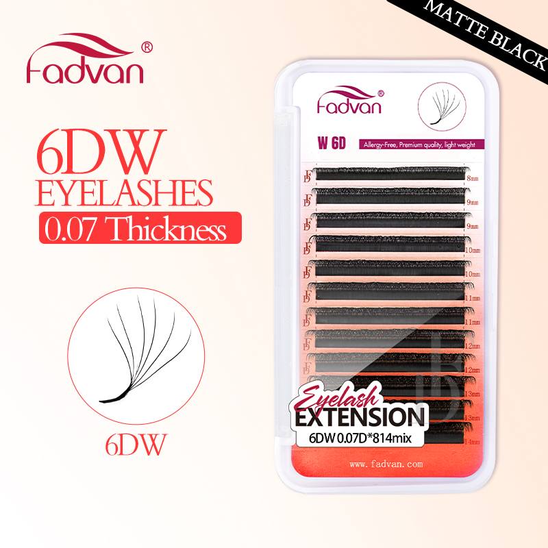 FADVAN Gerçek 6D W kirpikler 0 - Eyelash Extension Human Hair incelemesi ve fiyatı